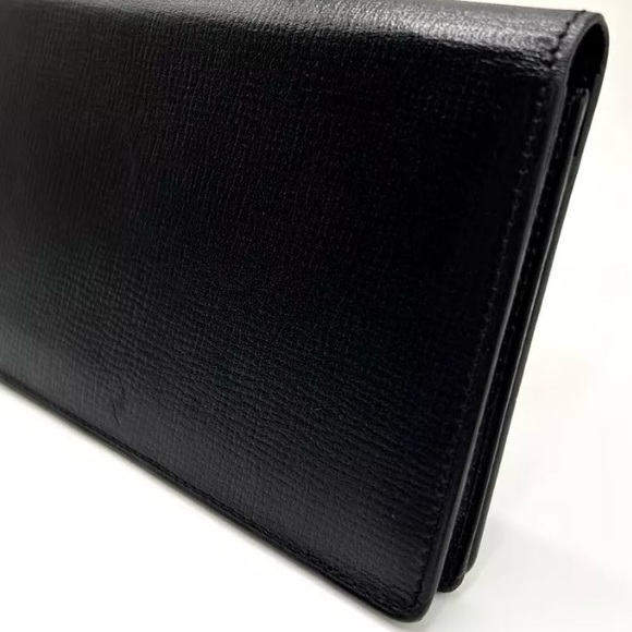 EUC [Burberry] Black Leather Luxury Bi-Fold Wallet w/ Box & Dust Bag! - Picture 6 of 16